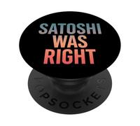 Satoshi tenía razón Bitcoin PopSockets PopGrip Adhesivo