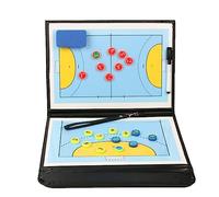 SATRJT Tablero de Tácticas de Balonmano Tablero de Estrategia de Tácticas de Balonmano Plegable con Bolígrafo/Juego Magnético