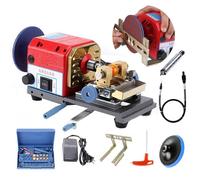 SATSAT Taladro De Perlas De 600 W, Perforadora De Coral, MáQuina De SujecióN De áMbar, MáQuina Pulidora De Cuentas, Rectificado De Marco De Hierro/DiseñO De Husillo Bidireccional