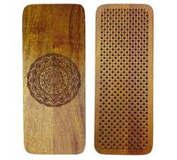 SattesGrün® Tabla de clavos Mandala - Madera de mango hecha a mano, separación 12 mm, Yoga & Meditación