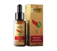 Sattva Ayurveda Aceite de rosa mosqueta orgánico certificado COSMOS ORGANIC - Aceite facial natural prensado en frío para pieles grasas y exigentes - Cuidado versátil para el rostro, cabello y cuero