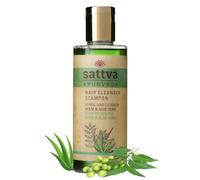 Sattva Ayurveda Champú Neem & Aloe - Champú seborregulador suave para cuero cabelludo sensible - Calmante, dermatológicamente probado, 98% natural, sin sulfatos ni siliconas (210 ml)