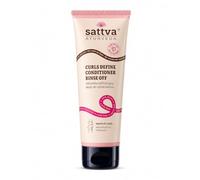 Sattva Ayurveda Curls - Acondicionador de rizos sin siliconas, 200 ml | Acondicionador, adecuado para el método Curly Girl, sin parabenos, delicado aroma a vainilla, material de cuidado vegetal en