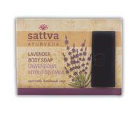 Sattva Ayurveda Jabón de glicerina de lavanda, jabón natural hecho a mano con lavanda, manjistha y regaliz, jabón hidratante suave para rostro y cuerpo, 125 g