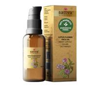 Sattva Ayurveda Lotus - Aceite facial ligero con flor de loto, aceite de jojoba, almendra y semilla de uva, hidratante, piel suave y brillo natural, cuidado facial ayurvédico, 50 ml