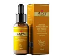 Sattva Ayurveda Sérum facial de cúrcuma, Ayur Glow con niacinamida, vitamina C, ácido hialurónico y complejo mineral, hidratante y tez radiante, 30 ml