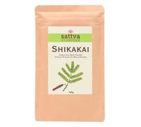 Sattva Ayurveda Shikakai Polvo para el cabello - Polvo Ayurvédico para el cabello y mascarilla 2 en 1 - Champú Acacia Concinna en polvo para lavado natural y brillo - Sin silicona SLS - 100 g