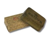 Sattva Ayurveda - Tinte de pelo natural en bloque de henna rojo - Fórmula revolucionaria con aceites, color de pelo ecológico rojo ECOCERT - Tinte regenerador para el pelo vegetal - 1 bloque de 80 g