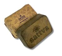 Sattva Ayurveda - Tinte natural para el cabello en bloque Henno, marrón oscuro, color de pelo regenerador ecológico Ecocert