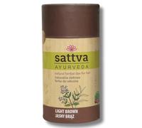 Sattva Ayurveda Tinte natural para el cabello - Tinte de henna para alérgicos - Tinte vegetal para el cabello orgánico para color natural, volumen y brillo - Doble porción - ECOCERT (Marrón claro, 150