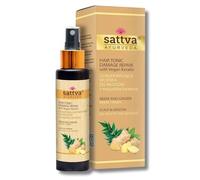 Tónico para el cabello SATTVA con queratina vegana, reparación y volumen, tónico natural para cuero cabelludo seco y picor, sin alcohol, dermatológicamente probado (Neem)