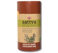 Sattva - Tinte natural para el cabello, henna para alergias, tinte orgánico a base de plantas para color natural del cabello, tinte de henna para volumen y brillo, doble porción, ECOCERT (chocolate
