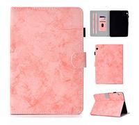 SATURCASE - Funda para Huawei MediaPad T3 10 (Piel sintética, función Atril, Tarjetero, función Atril), diseño Retro Rosa