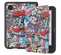 SATURCASE Funda para Kobo Clara Color/Clara BW 6 pulgadas, hermosa funda de piel sintética y silicona, tipo folio, ultra delgada, ligera y protectora con función de encendido y apagado automático (KN