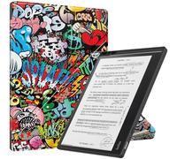SATURCASE Funda para Kobo Elipsa 2E de 10.3 pulgadas, hermosa funda de piel sintética de silicona con tapa abatible, soporte transformador, ultradelgada, ligera, funda protectora con función de