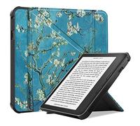SATURCASE Funda para Kobo Sage, hermosa funda de piel sintética de silicona, plegable, soporte transformador ultra delgado, funda protectora ligera con función de apagado y encendido automático (KN-2)