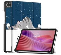 SATURCASE Funda para Lenovo Tab One/Lenovo Tab K9 de 8.7 pulgadas, hermosa funda de piel sintética plegable con función atril y función atril (KN-4)