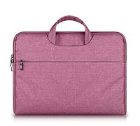 SATURCASE - Funda para portátil de 12,9 a 13,3 pulgadas, nailon con asa de algodón, con bolsillo extra para MacBook Air/Pro/Retina y otros portátiles de 12,9 a 13,3 pulgadas, color rosa
