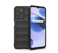 SATURCASE Funda para Realme C35, Amigable con la Piel Anti-caída Airbag Antideslizante Flexible TPU Silicona Protector Carcasa Estuche para Realme C35 (AB-Negro)
