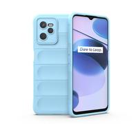 SATURCASE Funda para Realme C35, Amigable con la Piel Anti-caída Airbag Antideslizante Flexible TPU Silicona Protector Carcasa Estuche para Realme C35 (AB-Azul)