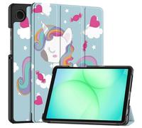 SATURCASE Funda para Samsung Galaxy Tab A11 SM-X130 X135 de 8.7 pulgadas, hermosa funda de piel sintética plegable con función atril (KN-5)