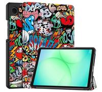 SATURCASE Funda para Samsung Galaxy Tab A11 SM-X130 X135 de 8.7 pulgadas, hermosa funda de piel sintética plegable con función atril (KN-4)