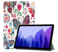 SATURCASE Funda para Samsung Galaxy Tab A7 10.4 2020 SM-T500 T505, hermosa funda de piel sintética plegable con función atril delgada y ligera para tablet (KN-4)