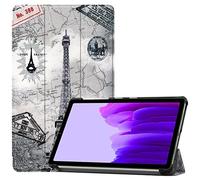 SATURCASE Funda para Samsung Galaxy Tab A7 Lite 8.7 SM-T220 T225, hermosa funda de piel sintética con tapa plegable para tablet (KN-2)