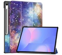 SATURCASE Funda para Samsung Galaxy Tab S10 FE Plus / S10 FE+ SM-X620 X626B de 13.1 pulgadas, hermosa funda protectora de piel sintética plegable con función atril y función atril (KN-3)