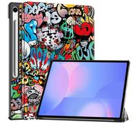 SATURCASE Funda para Samsung Galaxy Tab S10 FE Plus / S10 FE+ SM-X620 X626B de 13.1 pulgadas, hermosa funda protectora de piel sintética plegable con función atril y función atril (KN-4)