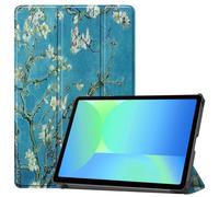 SATURCASE Funda para Samsung Galaxy Tab S10 FE SM-X520 X526B de 10.9 pulgadas, hermosa funda de piel sintética plegable con función atril y función atril para tablet (KN-2)