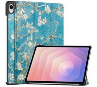 SATURCASE Funda para Samsung Galaxy Tab S11 SM-X730 X736B de 11 pulgadas, hermosa funda de piel sintética plegable con función atril y función atril para tablet (KN-2)