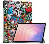 SATURCASE Funda para Samsung Galaxy Tab S11 SM-X730 X736B de 11 pulgadas, hermosa funda de piel sintética plegable con función atril y función atril (KN-4)