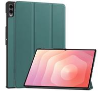 SATURCASE Funda para Samsung Galaxy Tab S11 Ultra SM-X930 X936B de 14.6 pulgadas, piel sintética, plegable, función atril y función atril (verde)