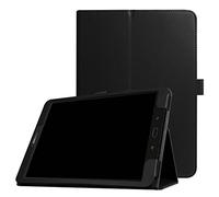 SATURCASE Galaxy Tab S3 9.7 Funda, Cuero De La PU Capirotazo Plegable Folio Apoyo Bumper Protector Tableta Funda Carcasa Case para Samsung Galaxy Tab S3 9.7 SM-T820 T825 (Negro)