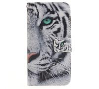 SATURCASE S7 Edge Funda, Galaxy S7 Edge Funda, Cuero De La PU Magnético Capirotazo Billetera Apoyo Bumper Protector Funda Carcasa Case para Samsung Galaxy S7 Edge SM-G935F Cool Tiger