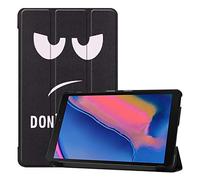 SATURCASE Samsung Galaxy Tab A 8.0 (2019) Funda, Hermoso Cuero De La PU Flip Plegable Folio Apoyo Protector Funda Carcasa Case para Samsung Galaxy Tab A 8.0 (2019) with S Pen SM-P200 P205 (KN-1)