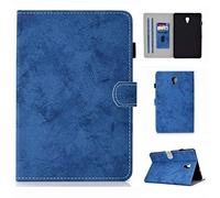SATURCASE SM-T590 T595 - Funda para Samsung Galaxy Tab A 10.5 (2018) (Piel sintética, función Atril, Tarjetero, función Atril) Azul