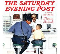 Saturday Evening Post | 2024 12 x 24 Inch Monthly Square Wall Calendar | Graphique de France | Illustrator American Life