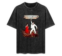 Saturday Night Fever Men's T-Shirt Unisex Black Cotton Print tee Shirts XXL