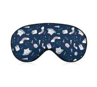 Saturn Cat and Magical Icons - Antifaz para dormir con los ojos vendados y correa ajustable para dormir y viajar