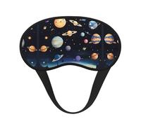 Saturn Jupiter Earth - Antifaz opaca para dormir, bloqueador de luz, cómodo, ideal para viajes, camping, meditación y yoga