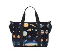 Saturn Jupiter Earth - Bolsa de viaje ligera para hombres y mujeres, bolsa de viaje impermeable para viajes de fin de semana al gimnasio
