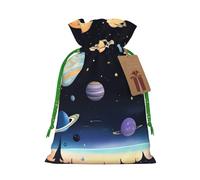 Saturn Jupiter Earth - Bolsas de regalo con cordón con cordón, bolsas de vacaciones, bolsas de golosinas, bolsas de regalo de Navidad