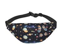 Saturn Jupiter Earth - Riñonera grande para niños, bolsa cruzada de viaje, adecuada para disfrutar de deportes, correr, ciclismo, viajes, pesca
