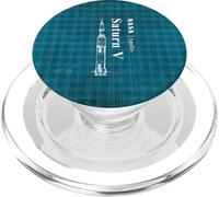 Saturn V Blueprint Style - NASA History - Apollo Program PopSockets PopGrip para MagSafe