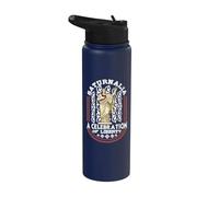 Saturnalia Una Celebración De La Libertad SPQR Navidad De Romanos Stainless Steel Insulated Water Bottle