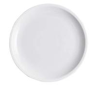 Saturnia 6 Platos Pisos Mesa Roma de Porcelana Blanca CM 27