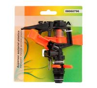 SATURNIA Aspersor Riego Regulable Sectorial Plastico Toma 1/2" Fabricado En plastico, Riego De Jardines/Cesped