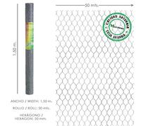 Saturnia Enrejado Triple Torsión 50 x 150 cm Rollo 50 m Uso doméstico
